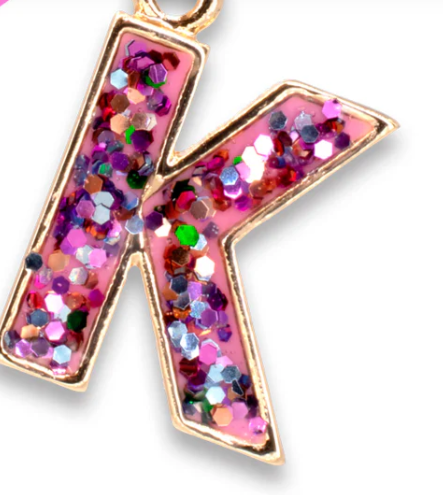 Glitter Initial Charm | K
