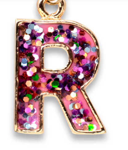 Glitter Initial Charm | R