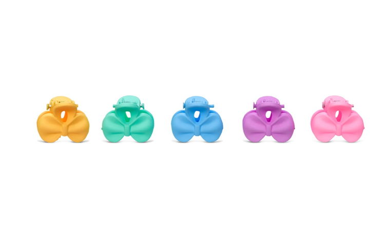 Mini Bows Hair Clips Set