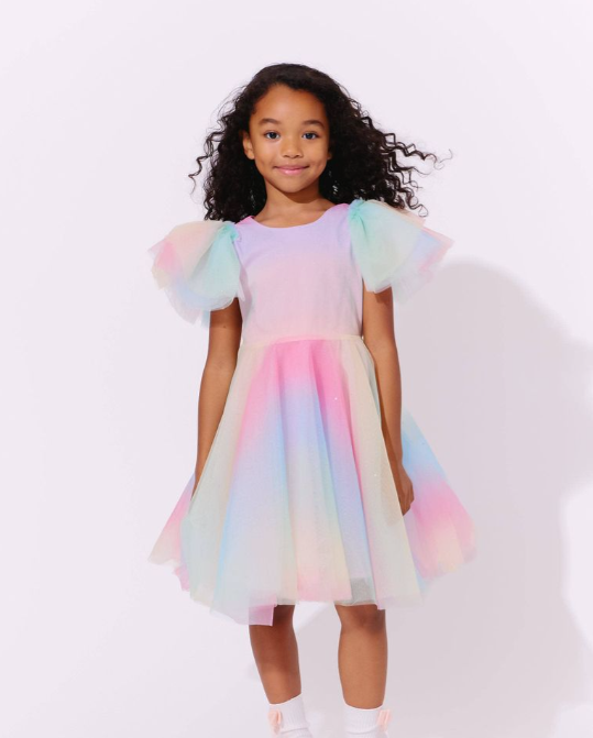 Sparkle Ombre Tulle Dress