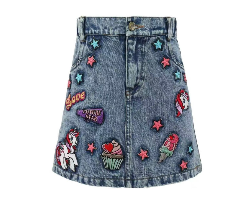 My Little Pony Patch Denim Skirt