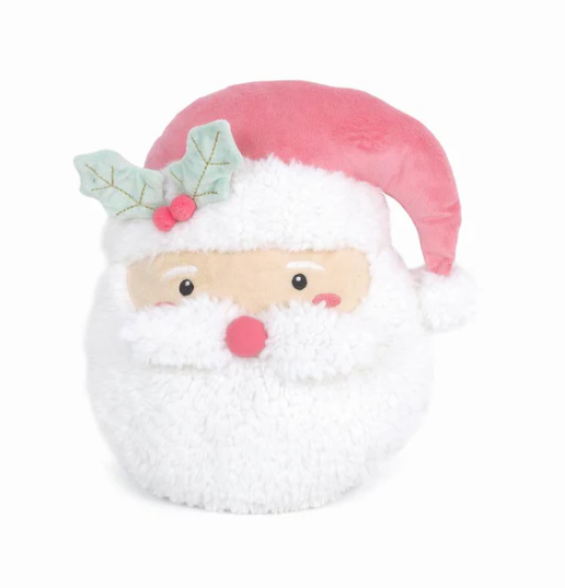 Pink Santa Accent Pillow
