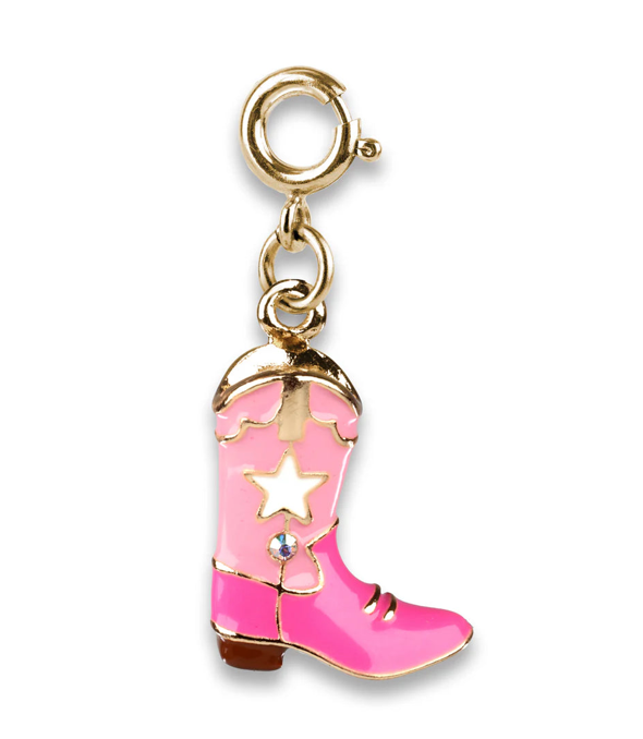 Gold Cowboy Boot Charm