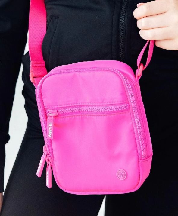 Neon Pink Crossbody Bag