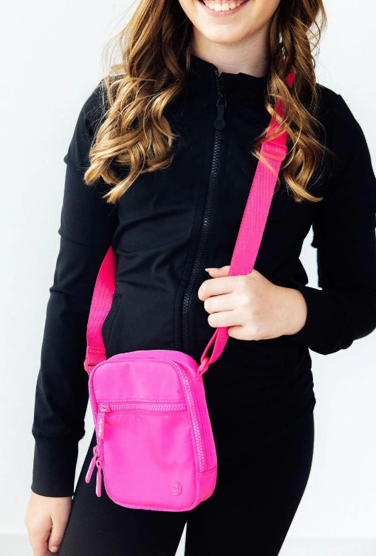 Neon Pink Crossbody Bag