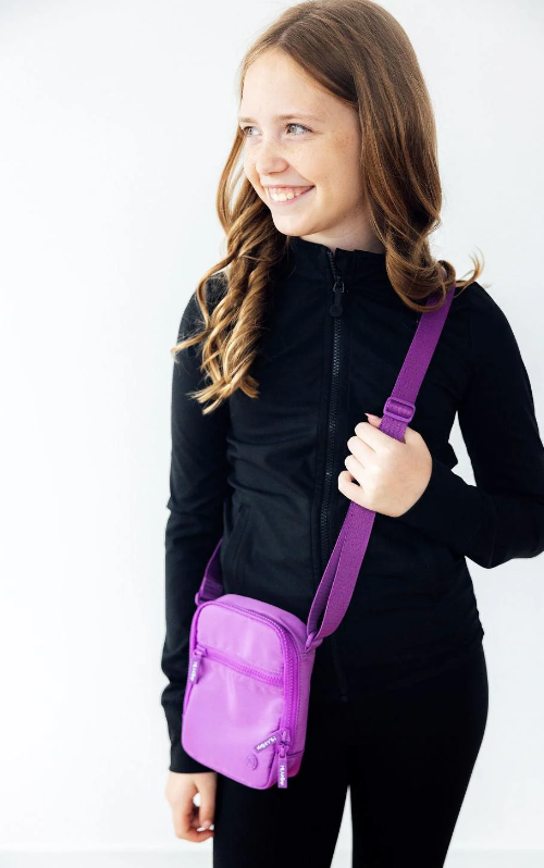 Neon Purple Crossbody Bag