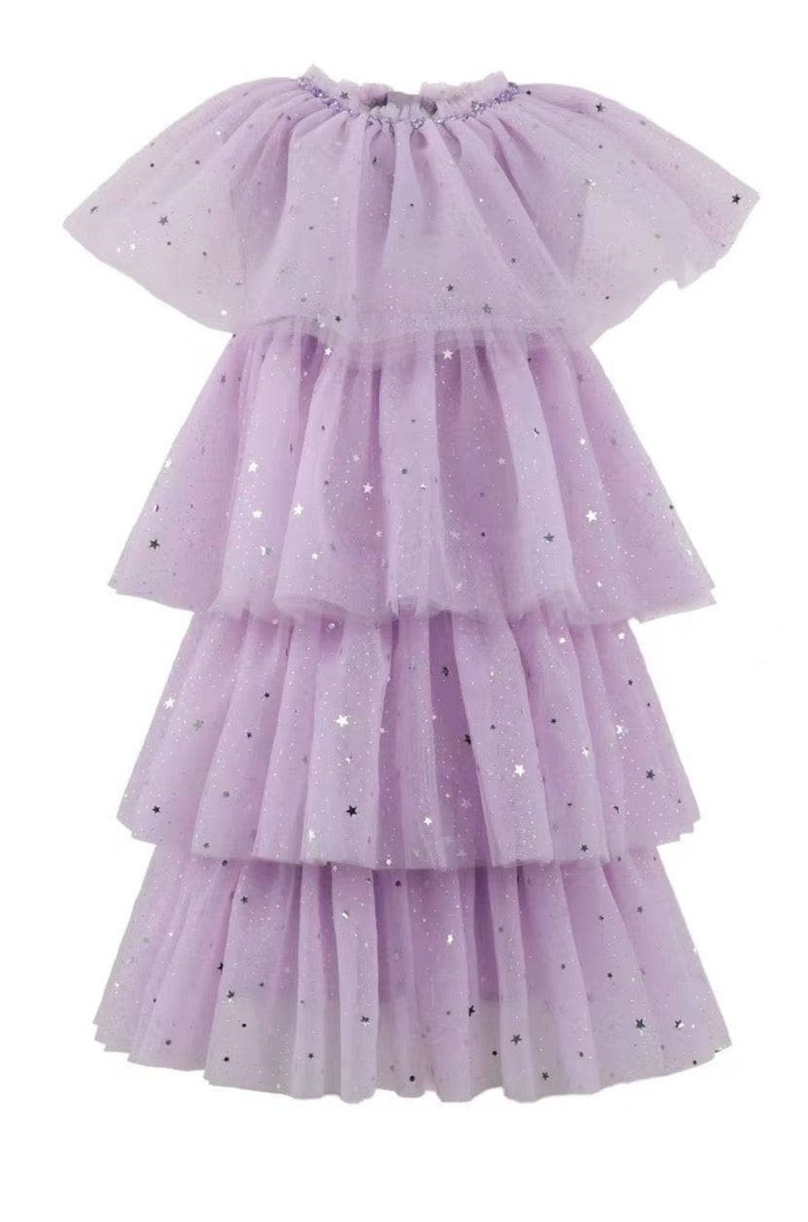 Lavender Shimmer Star Dress
