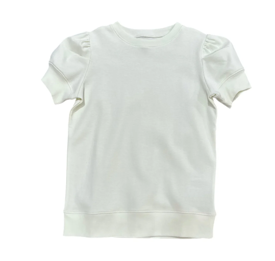 Cream Puff Short Sleeve Top
