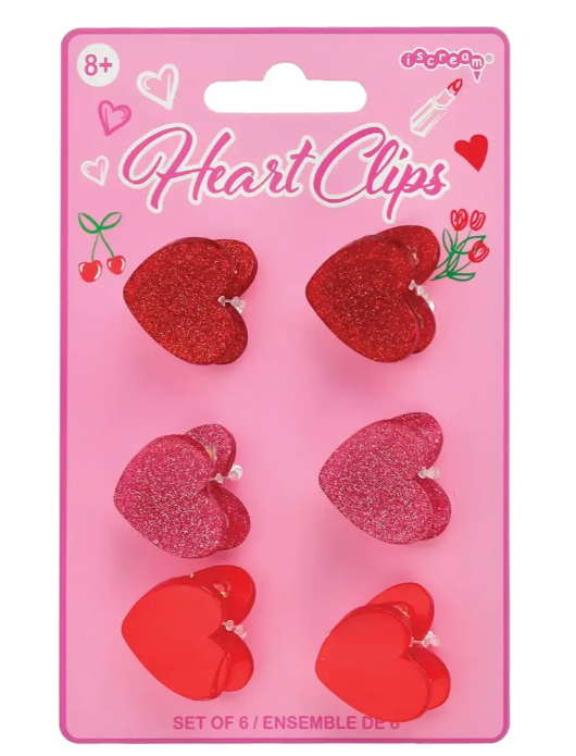 Heart Hair Clips