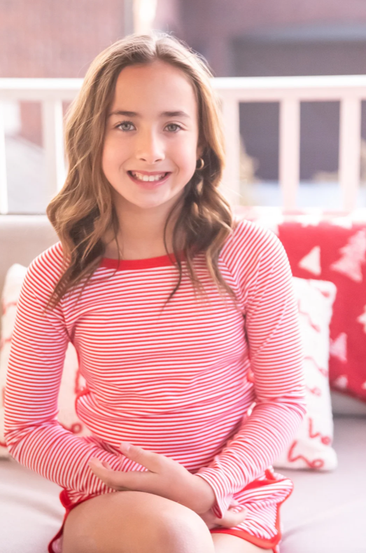 Red Stripe Loungewear Set
