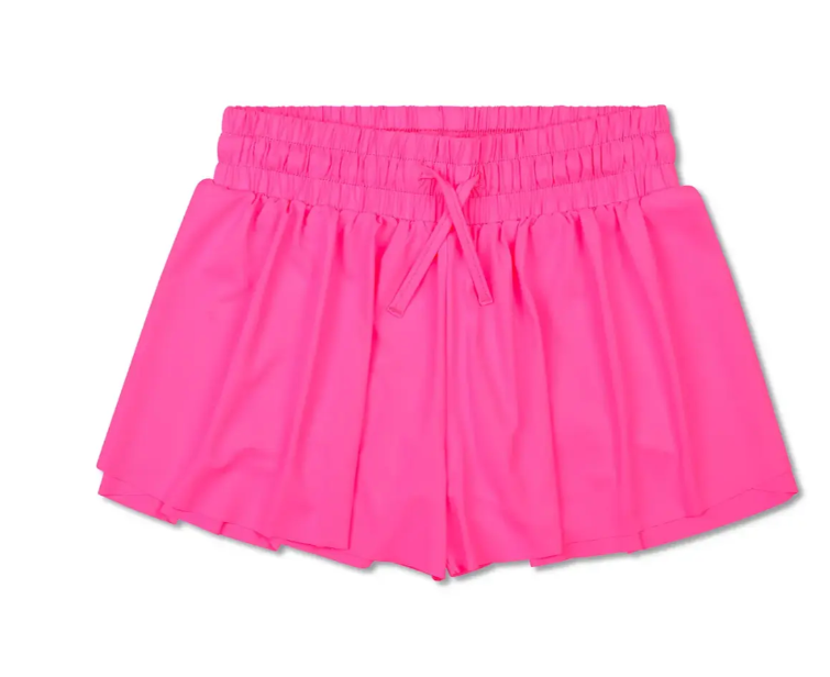 Bright Pink Butterfly Shorts