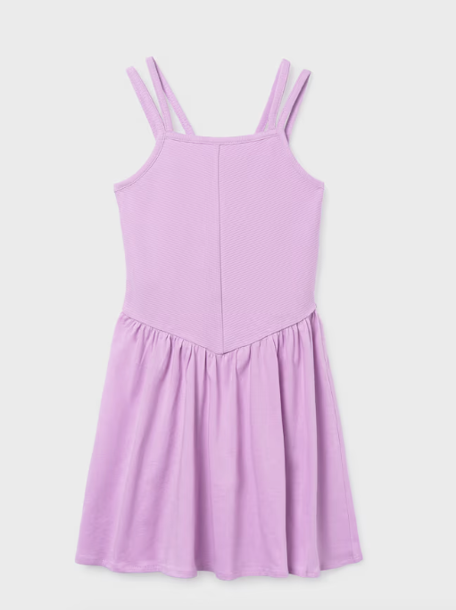 Lilac Ribbed Dress