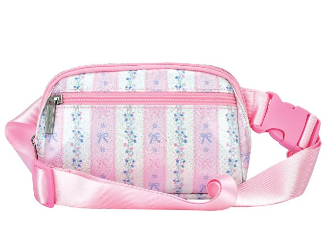 Floral Stripe Belt Bag