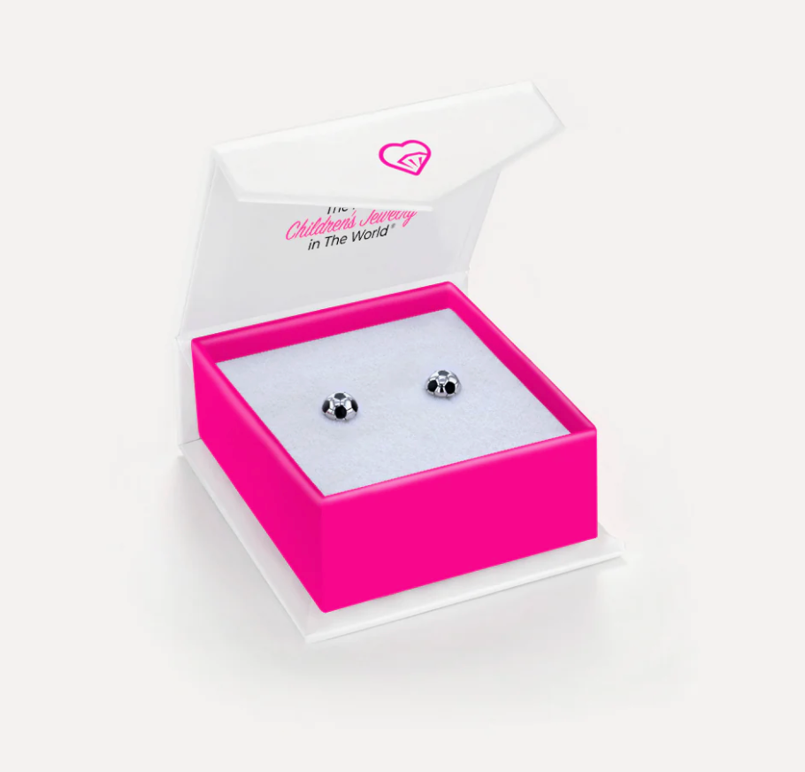 Soccer Ball Earrings | Sterling Silver