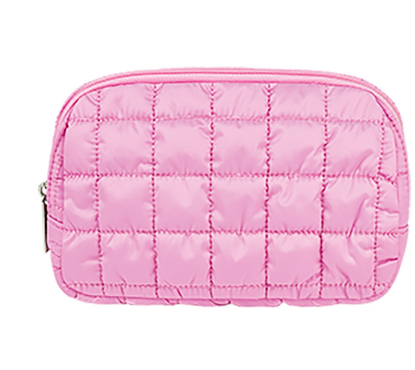 Pink Quilted Belt Bag
