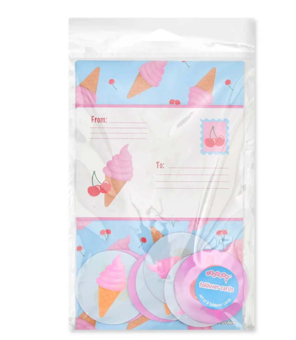 Cherry Cones Foldover Cards