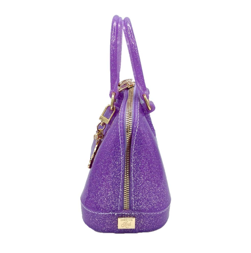 Cate Jelly Purse | Purple Sparkle