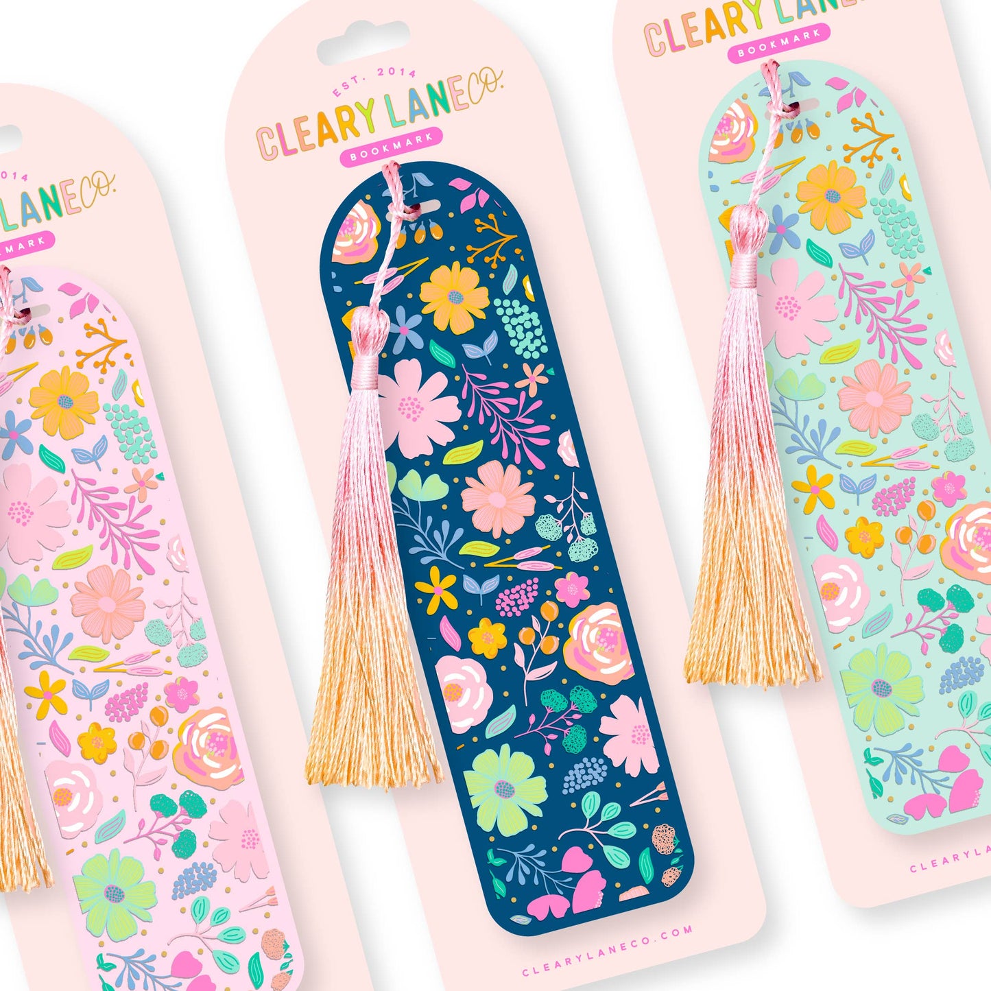 Acrylic Bookmark | Hot Pink Floral Jungle