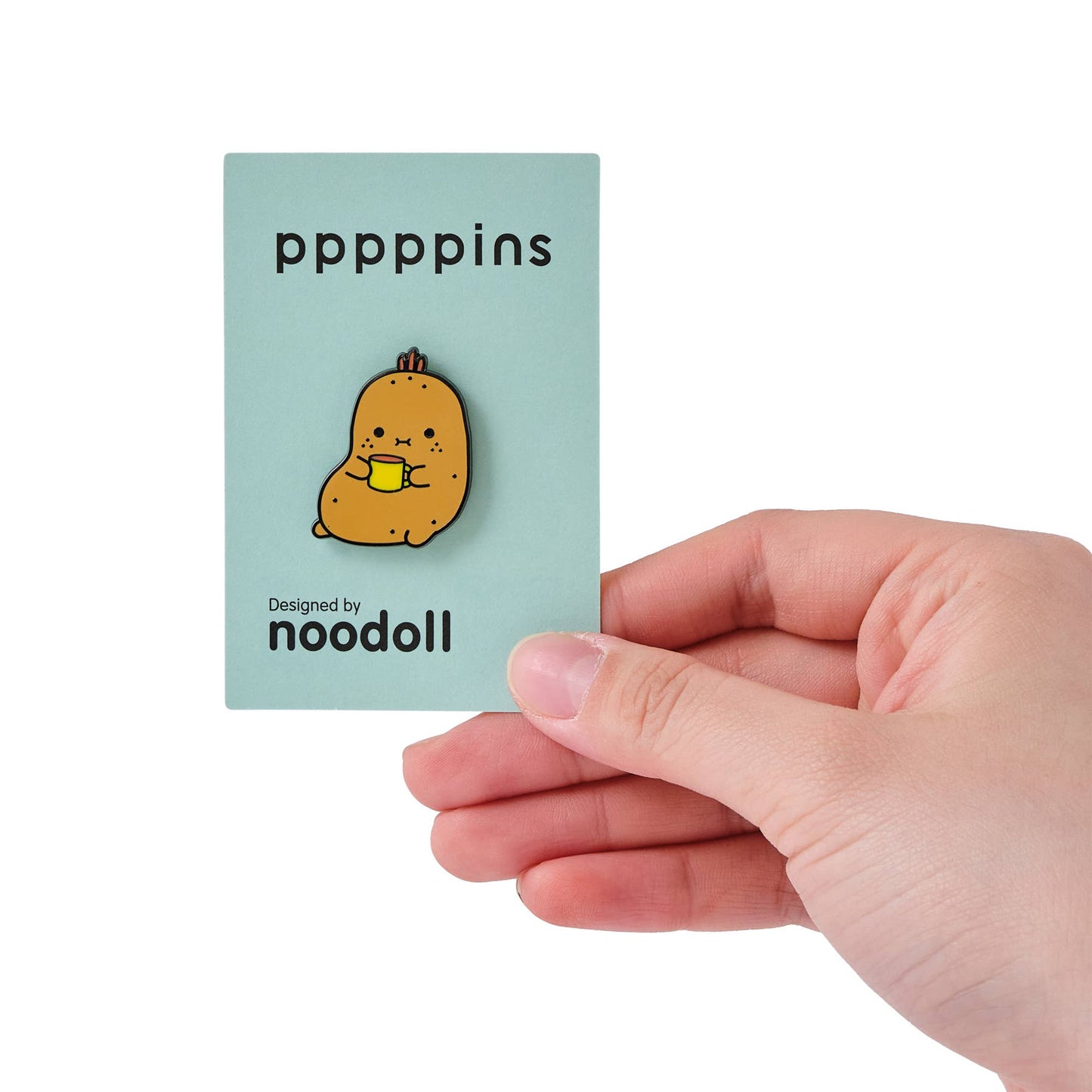 Sipping Potato Enamel Pin