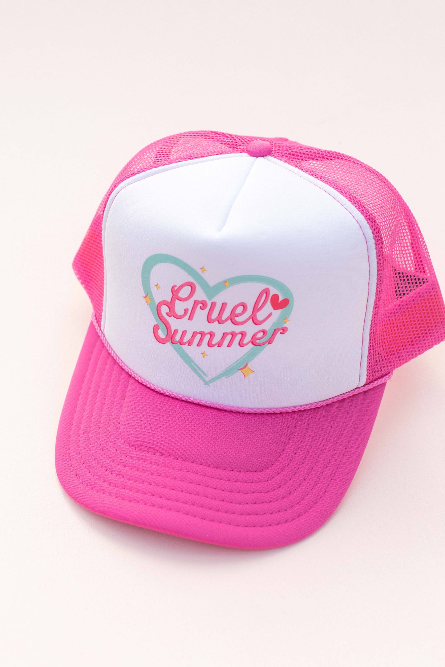 White/Pink Cruel Summer Trucker Hat