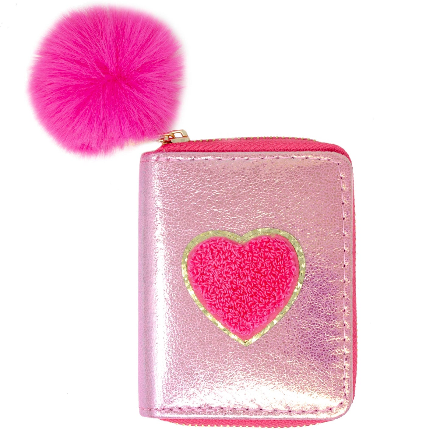 Pink Shiny Patch Wallet