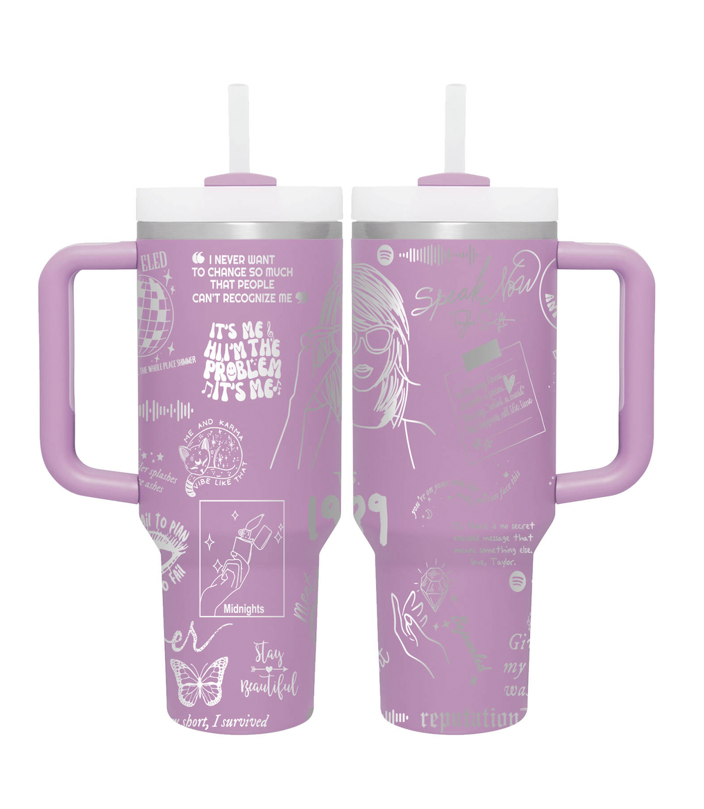 Swiftie Eras Tour Lavender 40oz Tumbler