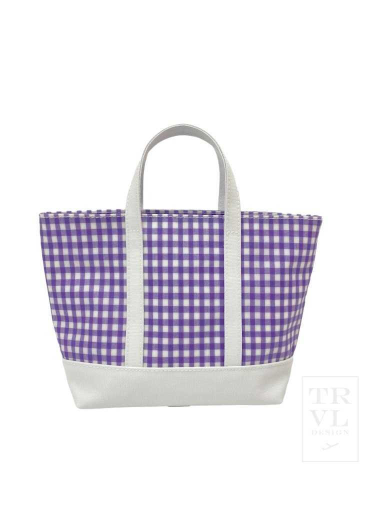 Mini Me Tote | Gingham Lavender