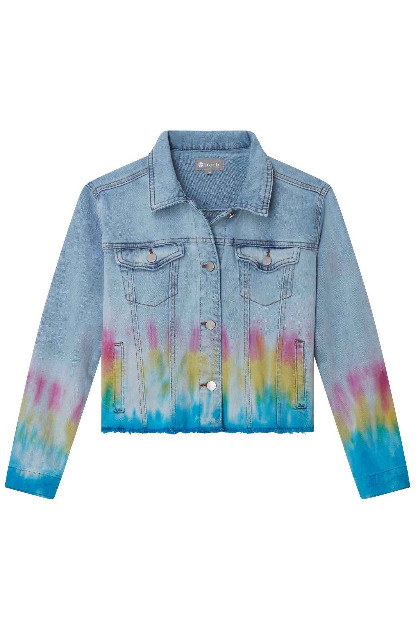Denim Jacket w/Tie Dye Accent