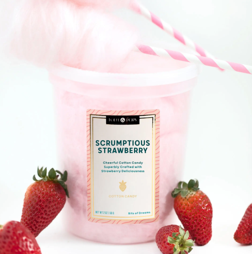 Scrumptious Strawberry Cotton Candy
