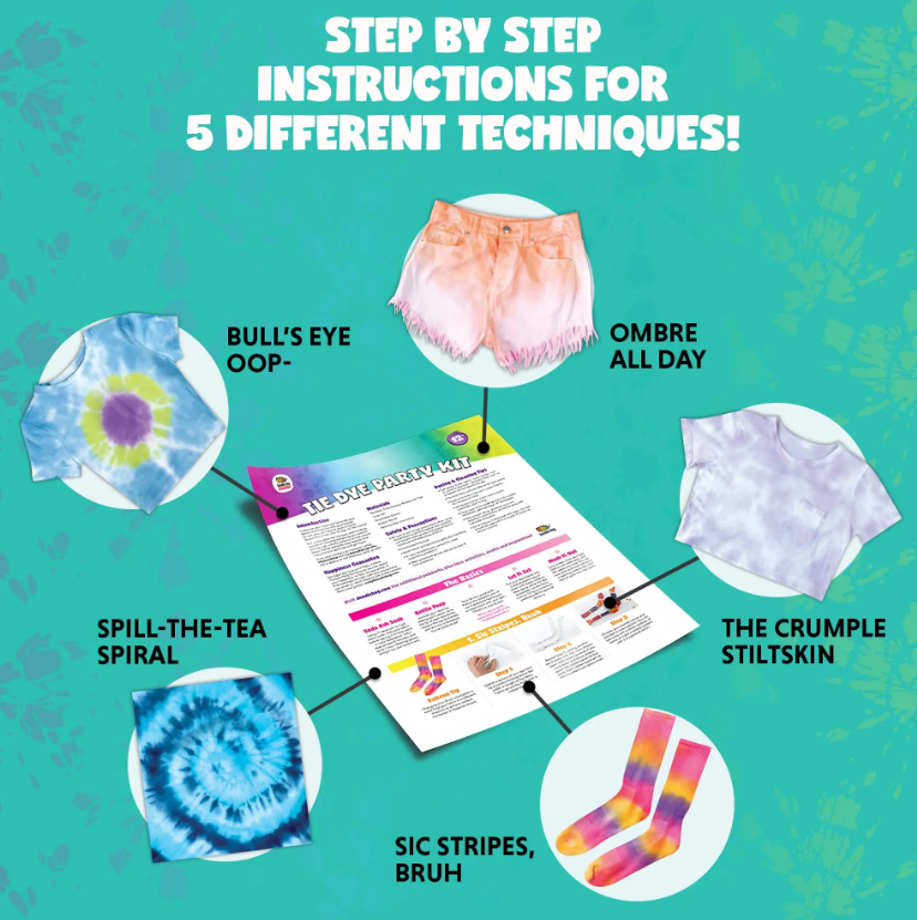 Easy Tie Dye Party Kit