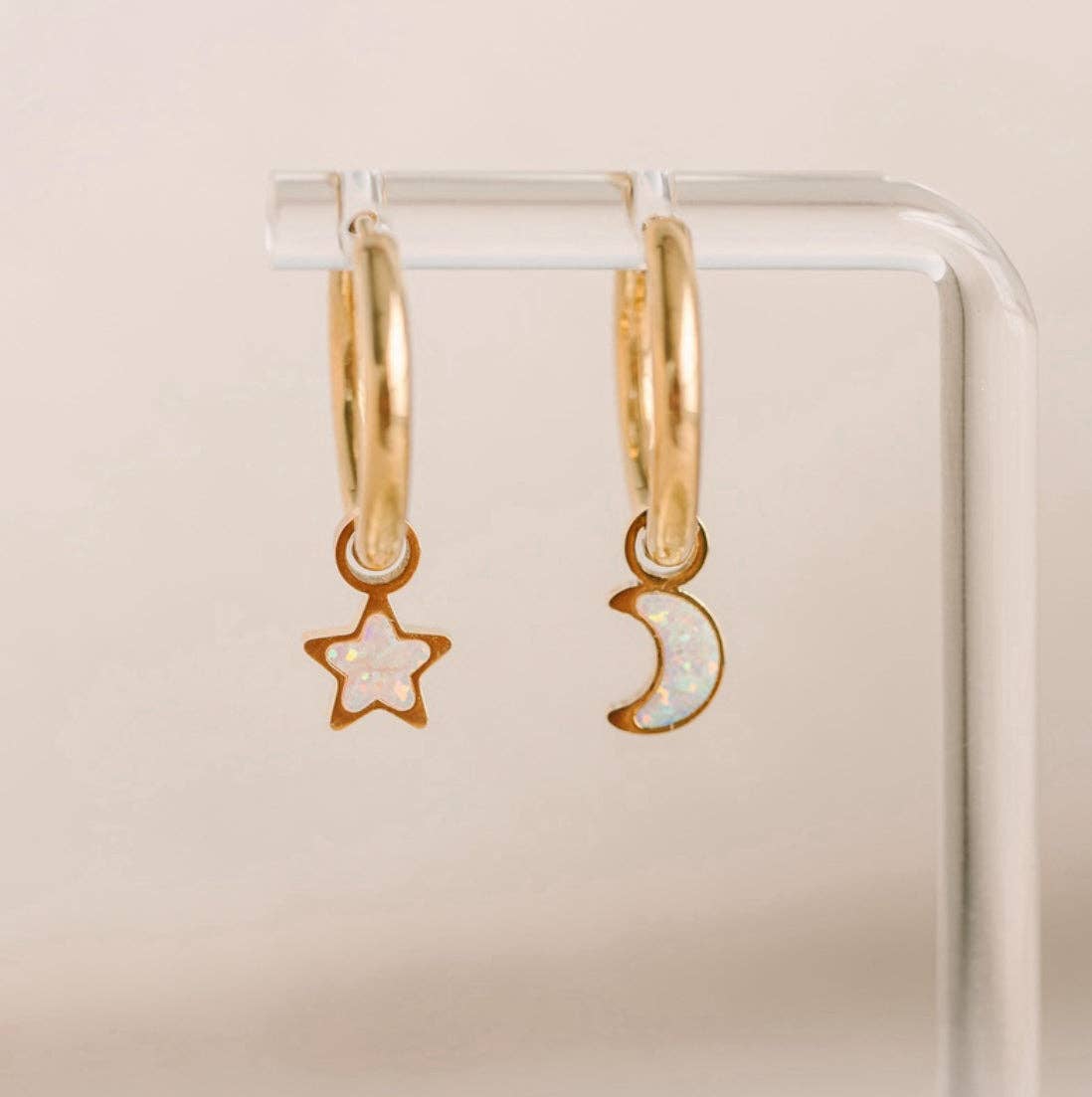 Moon/Star Opal Charms
