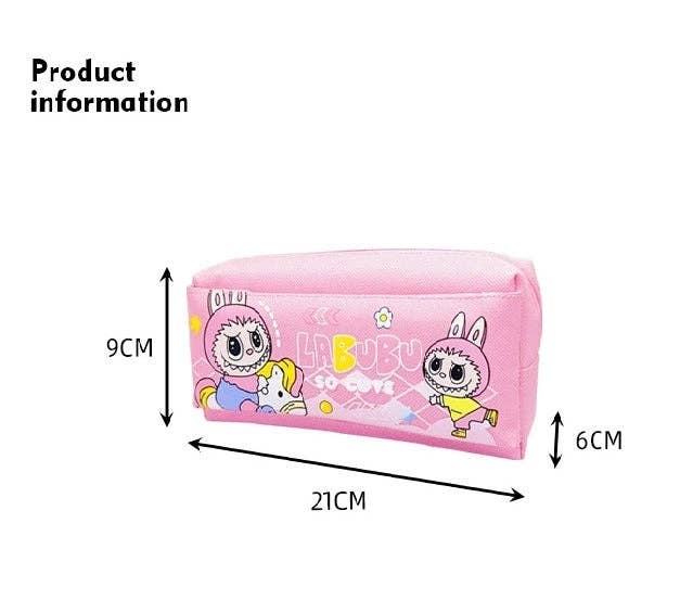 Large Labubu Pencil Case | Pink