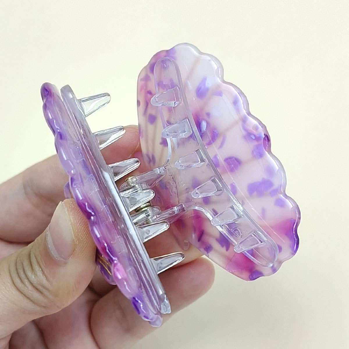 Purple Small 2" Shell Hair Claw Clip