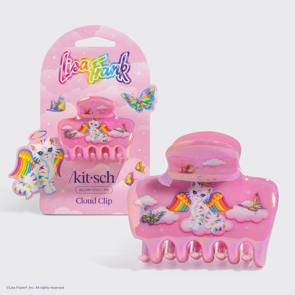 Lisa Frank x Kitsch Cloud Clip Angel Kitty