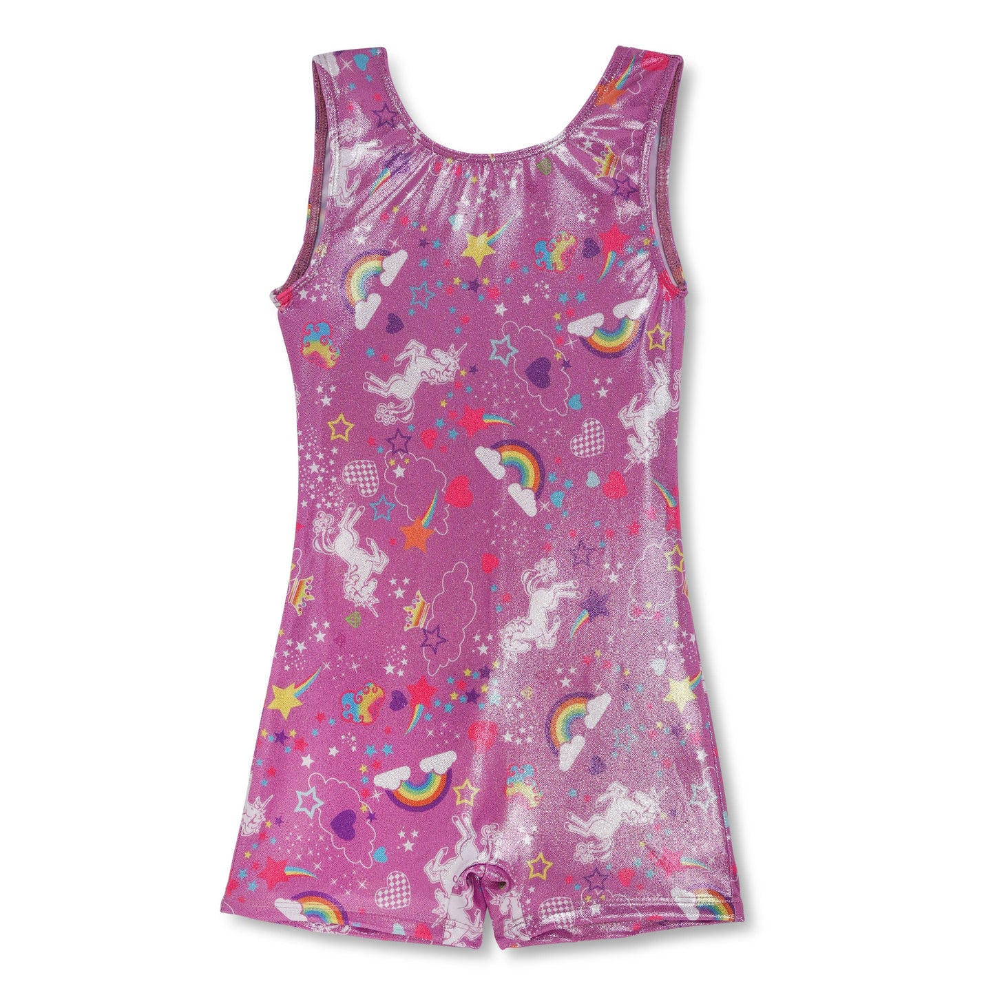 Lavender Unicorn Shimmer Biketard