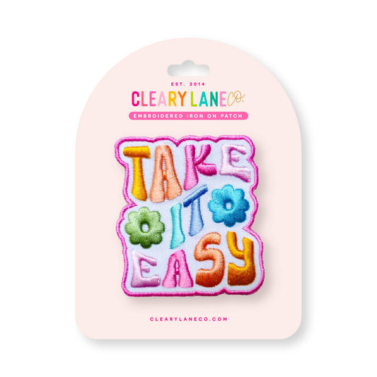Take it Easy Iron-on Patch