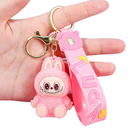 Labubu Silicone Keychain | Lt Pink