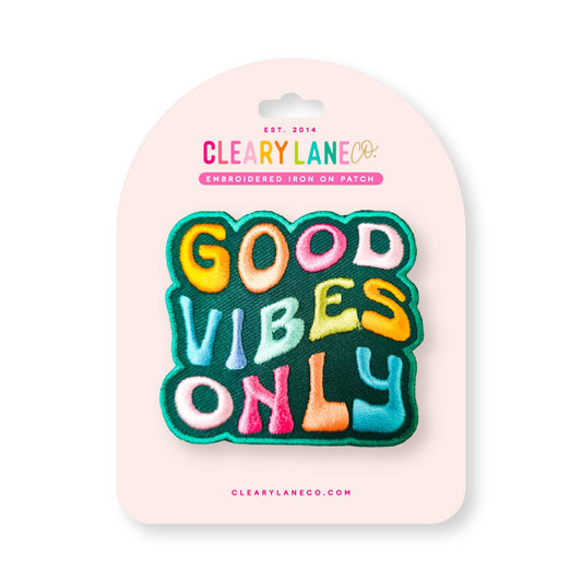 Good Vibes Only Iron-on Patch