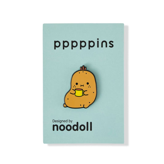 Sipping Potato Enamel Pin