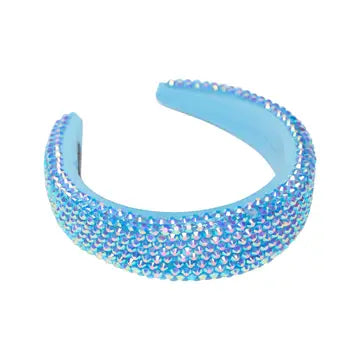 Girls Puff Colored Rhinestone Headband