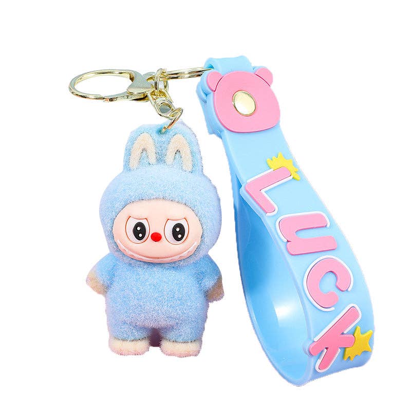Labubu Silicone Keychain | Peach