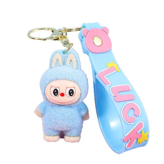 Labubu Silicone Keychain | Lt Blue