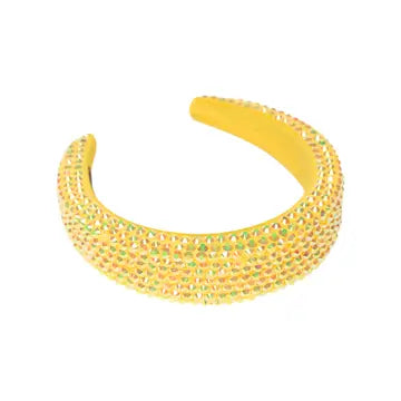 Girls Puff Colored Rhinestone Headband