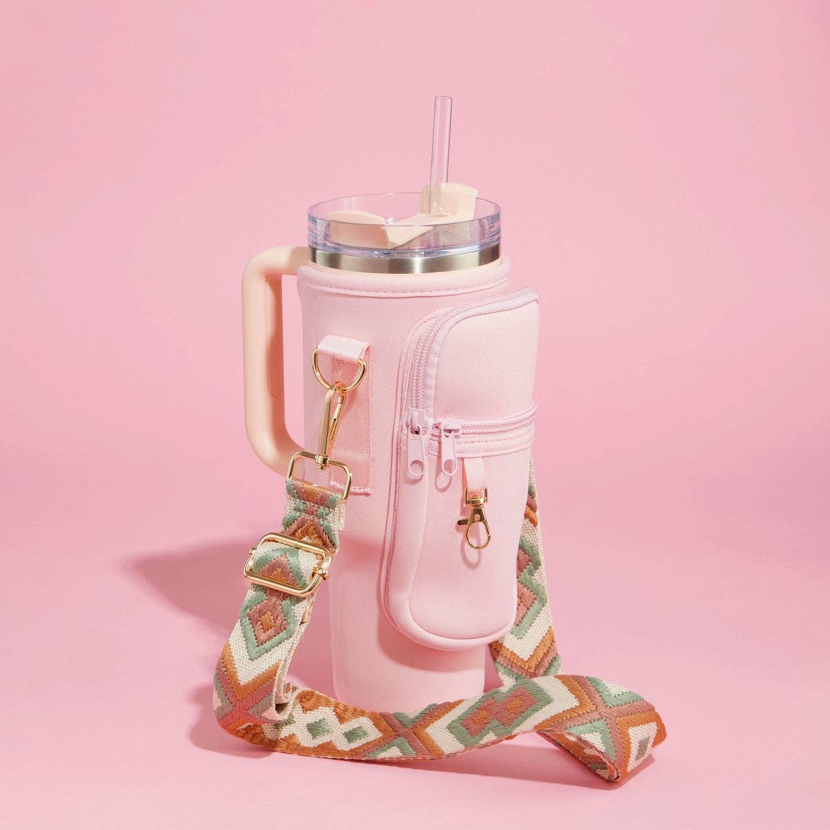 Scuba Sling Tumbler Bag | Light Pink