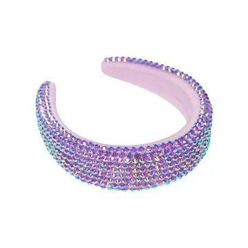 Girls Puff Colored Rhinestone Headband