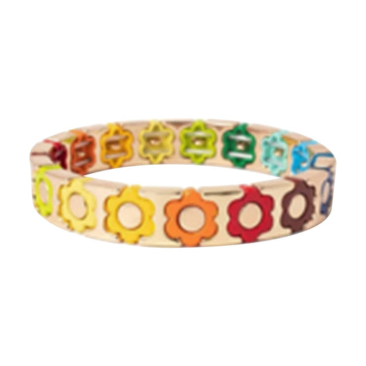 Garden Party Bracelet | Rainbow/Gold