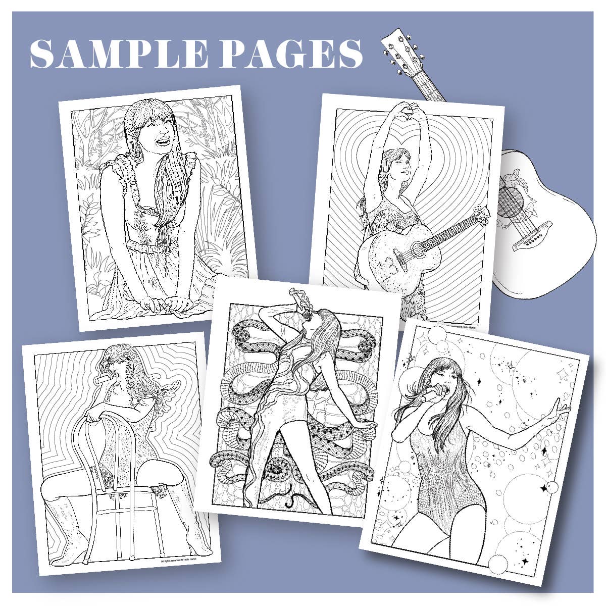 TSwift Touring Your Era Coloring Book