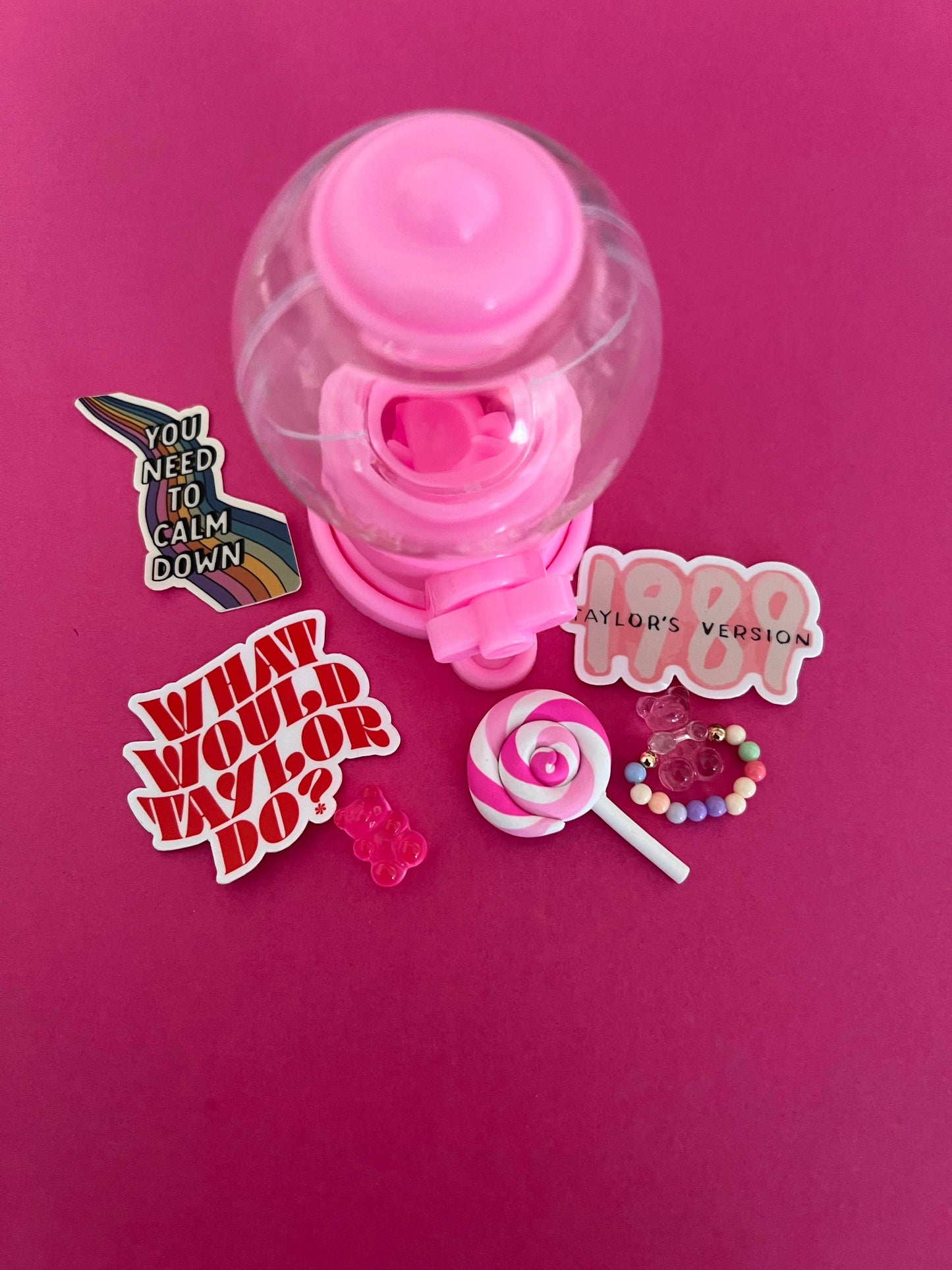 Bubble Gum Machine Taylor Mini Sticker