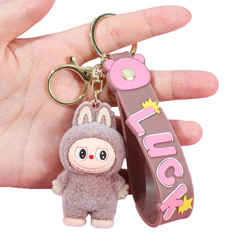 Labubu Silicone Keychain | Lt Blue