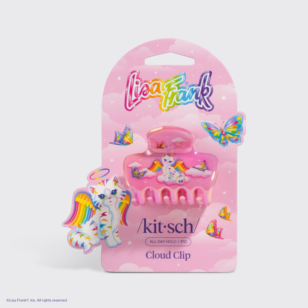 Lisa Frank x Kitsch Cloud Clip Angel Kitty